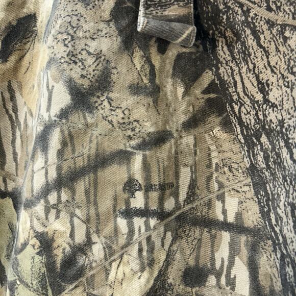 Cabela's Jacket Mens XL Camo Mossy Oak Hooded Vintage Field Coat Zip Whitetail - Picture 10 of 10